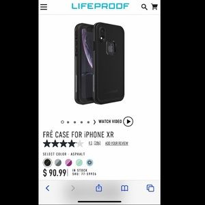 iphone XR Lifeproof FRE case